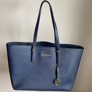 DONATING MONDAY 7/18: Michael Kors Navy Tote Bag